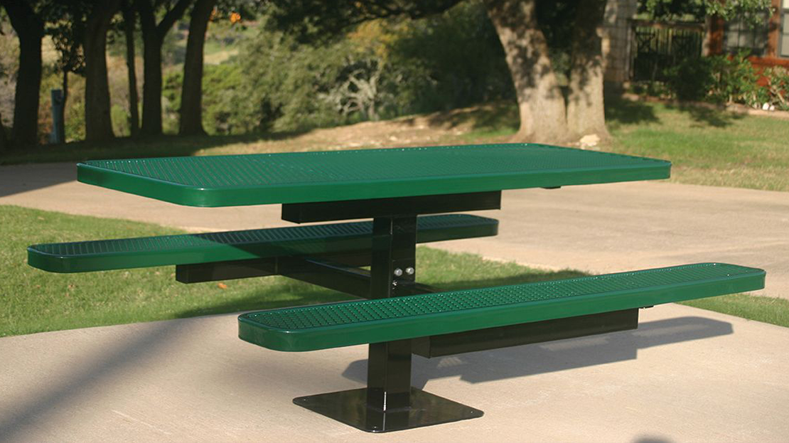How to Secure Commercial Picnic Tables - Surface Mount